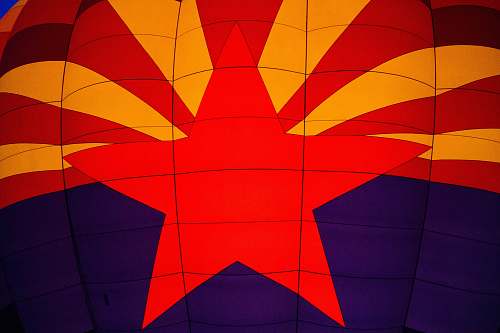 hot air balloon red, yellow, and purple hot air balloon macro photography aircraft